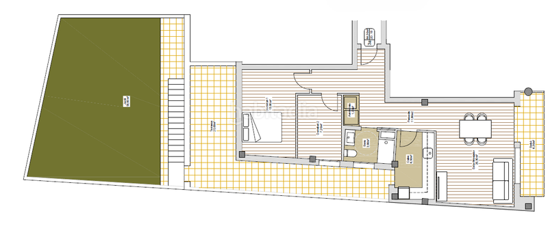 Foto 300cbaee-cde1-4041-8657-db3e3a1c83b3. Piso habitatge dobra nova al Centre d amb jardí en Igualada