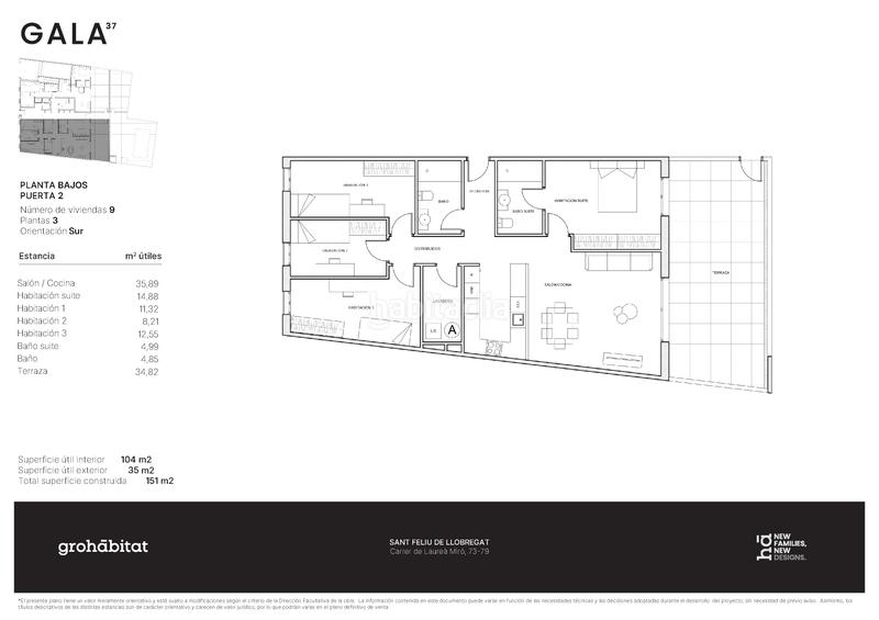 Foto aae22057-2c83-4d7e-8280-88b7fe13d835. Piso 90m<sup>2</sup> en carrer de laureà miró 73 en Centre-Can Nadal Sant Feliu de Llobregat
