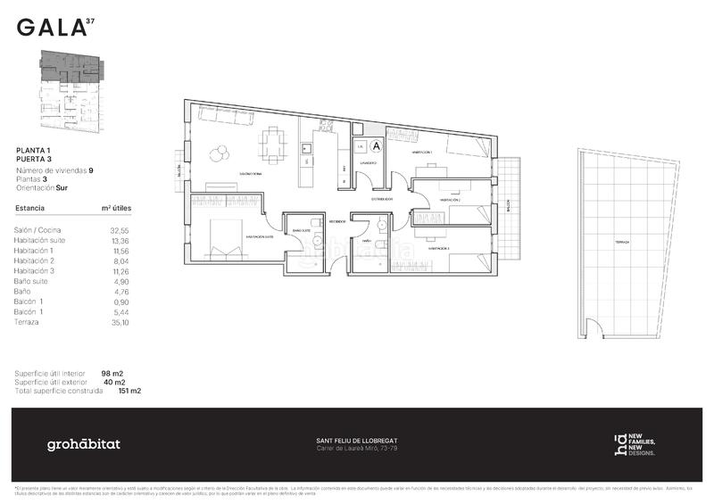 Foto 36ae4233-b74c-4ac4-9d17-ebc47df3b674. Piso 96m<sup>2</sup> en carrer de laureà miró 73 en Centre-Can Nadal Sant Feliu de Llobregat