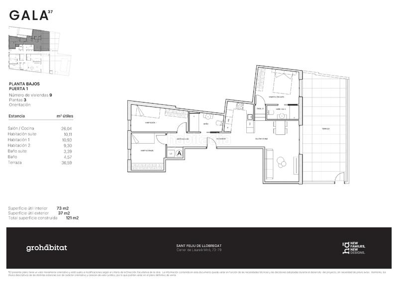 Foto 3427535f-a1e6-486d-8bd6-abb35a9a55a2. Appartement 97m<sup>2</sup> dans carrer de laureà miró 73 dans Centre-Can Nadal Sant Feliu de Llobregat
