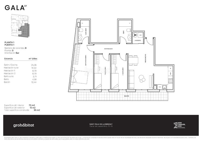 Foto 40c6dc6a-b47f-4e23-985c-c1bb814794e0. Appartement 97m<sup>2</sup> dans carrer de laureà miró 73 dans Centre-Can Nadal Sant Feliu de Llobregat