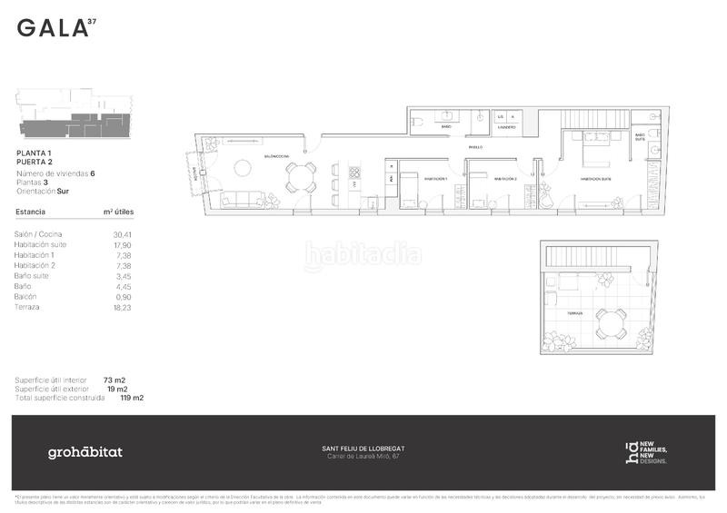 Foto e6a99c0f-c965-4a14-a839-197efb17e754. Appartement 97m<sup>2</sup> dans carrer de laureà miró 73 dans Centre-Can Nadal Sant Feliu de Llobregat