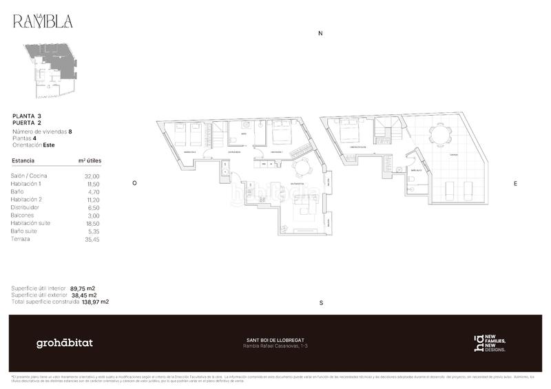 Foto 02add97c-c7f6-4f20-9bfb-b5de7579bce7. Appartement 139m<sup>2</sup> dans rambla rafael casanova 1 dans Centre Sant Boi de Llobregat