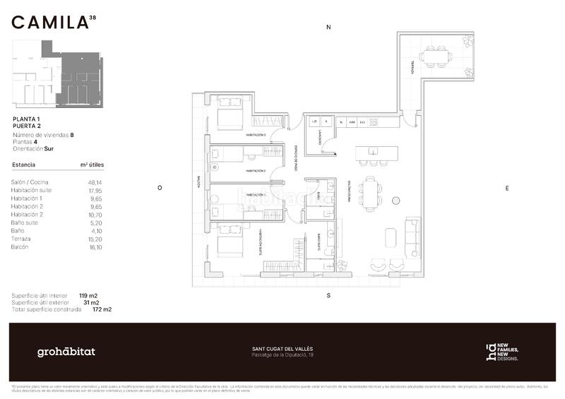 Foto f2cb6590-410b-4474-b6a3-1f7ed271d47d. Piso 141m<sup>2</sup> en passatge de la diputació 19 en El Coll Sant Cugat del Vallès