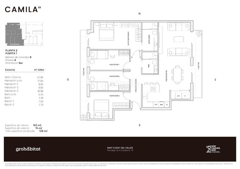 Foto f6103b5d-d007-4272-b0d9-ad5f10d94c5c. Piso 123m<sup>2</sup> en passatge de la diputació 19 en El Coll Sant Cugat del Vallès