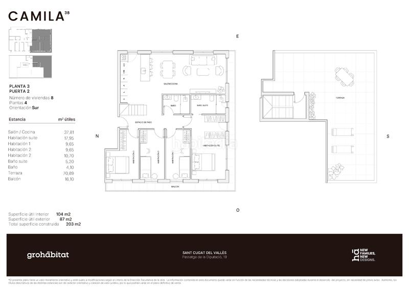 Foto 8709cc24-6925-4ac2-8e0a-990a4b7f2acd. Piso 137m<sup>2</sup> en passatge de la diputació 19 en El Coll Sant Cugat del Vallès