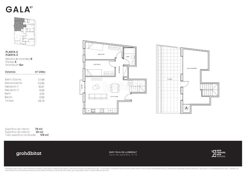 Foto 8114abfc-0277-483c-b0c3-e3dadf806252. Piso 99m<sup>2</sup> en carrer de laureà miró 73 en Centre-Can Nadal Sant Feliu de Llobregat