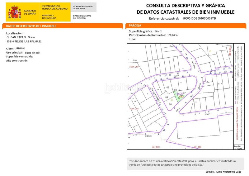 Foto 6b76c0ee-f5f3-4a0e-88c3-1bd5d6745ab5. Terreny residencial a san rafael a Playa del Hombre - Taliarte - Salinetas Telde