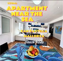 Apartament a Can Pastilla. Vivienda luminosa de 130 m a 100m de la playa  3 dormitorios, 2