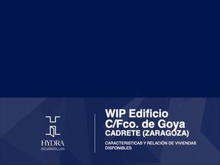 Edifici en Cadrete. Obra en curso de edificio de viviendas sin terminar