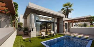 Xalet a Pilar de la Horadada Ciudad. Villas modernas con tres dormitorios, amplias parcelas y terraza
