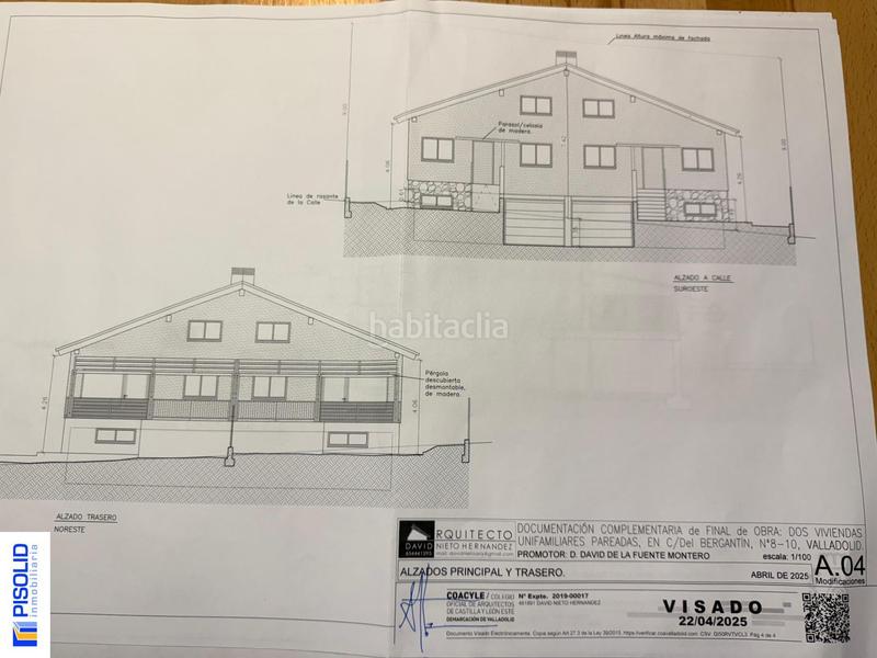 Foto 9b9cc8d5-50fd-4e5c-9db2-f0239df3c751. Maison jumelée avec parking piscine dans El Berrocal Valladolid