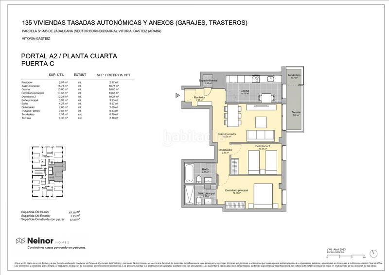 Foto 69f7ef32-f3b8-429c-a5d1-efeea4e1f397. Appartamento 97m<sup>2</sup> in calle océano pacífico 0 in San Martín Vitoria - Gasteiz