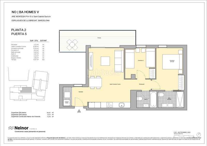 Foto 135f6aae-3ccf-4e30-a48c-b318aad1a553. Appartement 73m<sup>2</sup> dans calle sant gabriel 0 dans Montesa Esplugues de Llobregat
