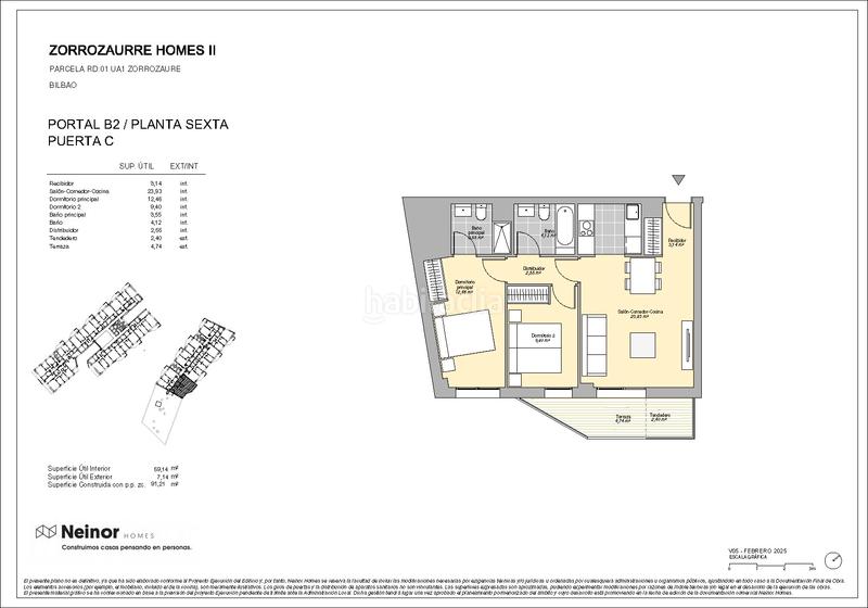 Foto e31c6478-5bd7-45eb-a59a-5d5afa4a5545. Etagenwohnung 91m<sup>2</sup> in paraje sur isla de zorrozaurre 0 in Bilbao