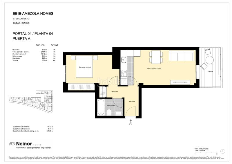 Foto 54b4887c-ab19-4e78-a416-e7138b667f90. Appartement 67m<sup>2</sup> dans calle eskurtze 12 dans Iralabarri Bilbao