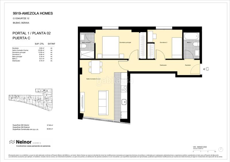 Foto 6fdebe90-c6f2-4fd1-b5eb-2b2a1b20d685. Appartement 90m<sup>2</sup> dans calle eskurtze 12 dans Iralabarri Bilbao