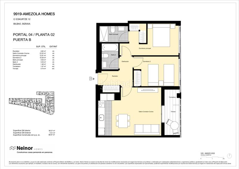 Foto 1a101ee6-76e2-4e9b-bc7b-86ad52360cea. Appartement 89m<sup>2</sup> dans calle eskurtze 12 dans Iralabarri Bilbao