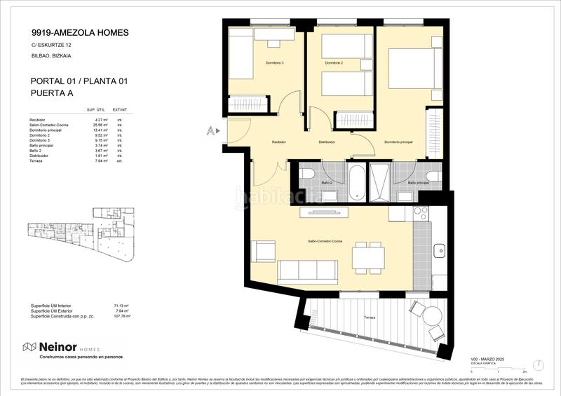 Foto 8b146618-71ca-4f76-9ec2-360d3b4e0ef8. Appartement 107m<sup>2</sup> dans calle eskurtze 12 dans Iralabarri Bilbao