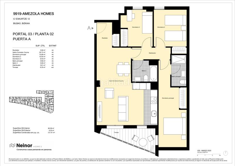 Foto f7ebf267-a08c-465b-90e2-1904dfbb2989. Appartement 121m<sup>2</sup> dans calle eskurtze 12 dans Iralabarri Bilbao