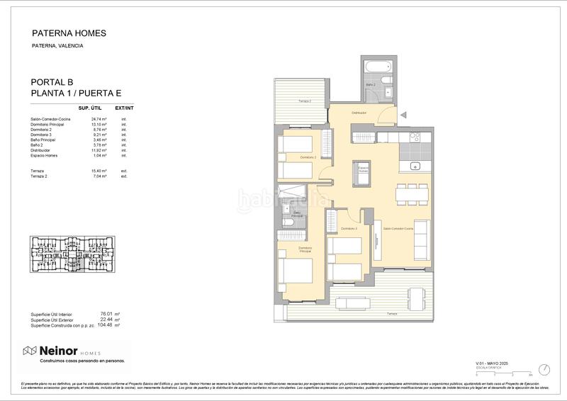 Foto 04380661-f746-4eed-bd7c-59fab1211a7b. Piso 104m<sup>2</sup> en calle carrasca 1 en Parc Central Paterna