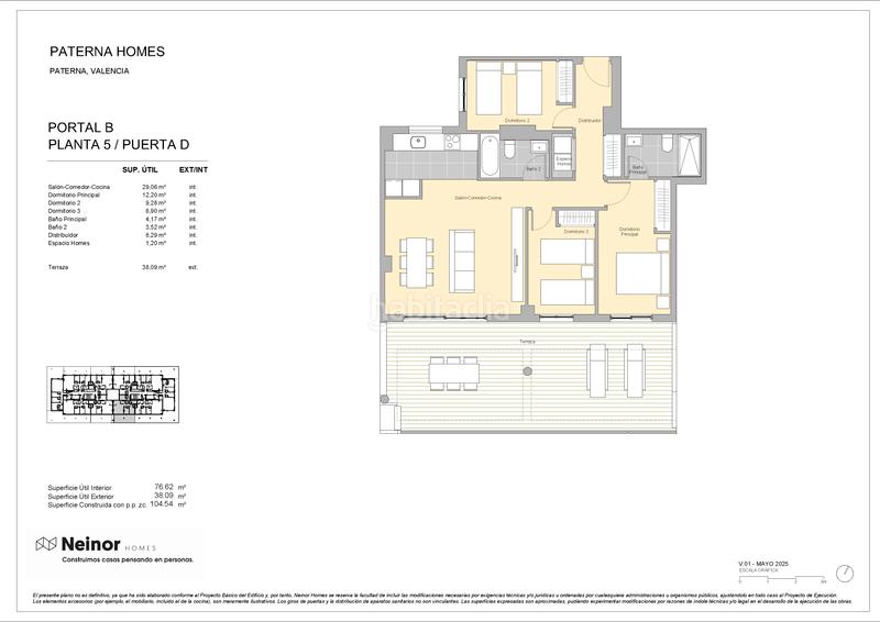 Foto 7e4eb037-774e-4795-a1df-8f9544a159c1. Appartement 104m<sup>2</sup> dans calle carrasca 1 dans Parc Central Paterna