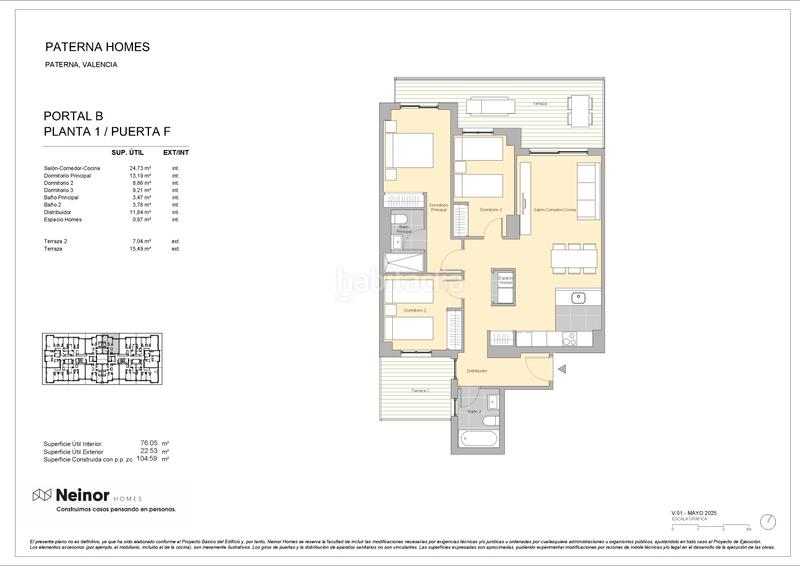 Foto 4d8c029a-0c2e-43ef-9b38-4a647879efe3. Appartement 104m<sup>2</sup> dans calle carrasca 1 dans Parc Central Paterna