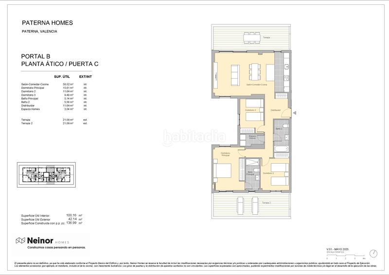 Foto 68bd39b9-03a4-4ce9-9814-1e9f71c7f238. Appartement 136m<sup>2</sup> dans calle carrasca 1 dans Parc Central Paterna