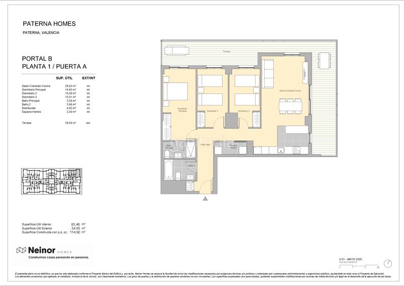 Foto c23f187f-d825-4020-911d-ff8aa2436b70. Appartamento 114m<sup>2</sup> in calle carrasca 1 in Parc Central Paterna