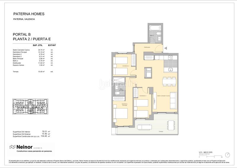 Foto b0d6c89b-8f3d-4a9a-80bb-1c59ac4d94b4. Etagenwohnung in carrasca in Parc Central Paterna