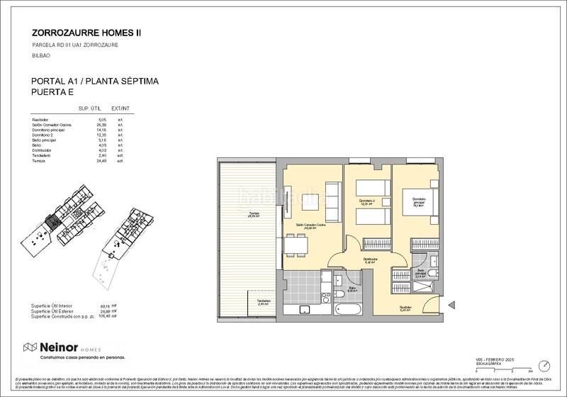 Foto b4f3c67e-f663-4d38-a7cc-5a9a7ca88d1d. Flat 105m<sup>2</sup> in paraje sur isla de zorrozaurre 0 in San Pedro de Deusto - La Ribera Bilbao