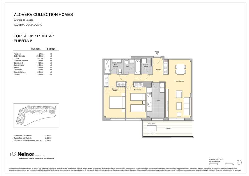 Foto ba450964-284c-4fe8-b5ea-5dbc2d392efc. Piso 107m<sup>2</sup> en calle nelson mandela 0 en Alovera
