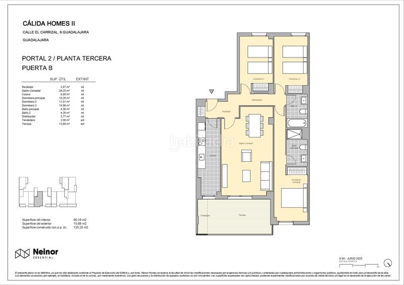 Foto 64002b0a-c4df-47b8-bf8b-912939fc2653. Piso 125m<sup>2</sup> en calle el carrizal 6 en Las Cañas Guadalajara