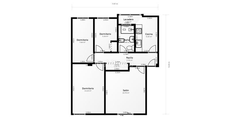 Foto 85e35685-25df-4713-952a-b8b018fda290. Piso  en venta en Numancia, puente de vallecas en Madrid