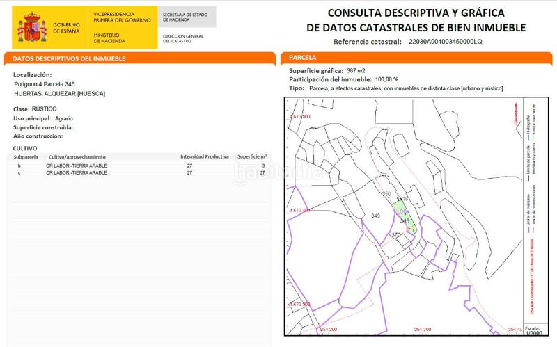 Foto 5f2e36c9-490b-48c7-bca0-b85e53eae412. Finca rústica solar alquezar, huesca en Alquézar