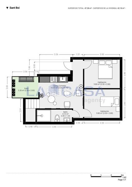 Foto ea929047-260b-427e-9be6-a3312bce10f5. Piso en Marianao Sant Boi de Llobregat