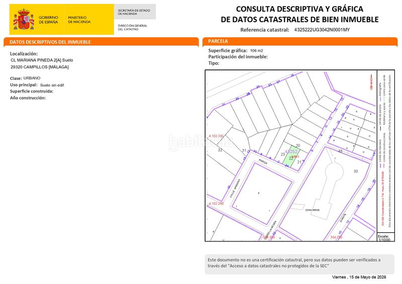 Foto d474dd78-f614-4f60-ae30-67a6497cf8b1. Aparcament cotxe a calle mariana pineda 5 a Campillos
