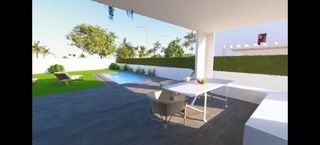 Chalet in Deltebre. Chalet con 3 habitaciones, jardín, piscina, buhardilla y terraza