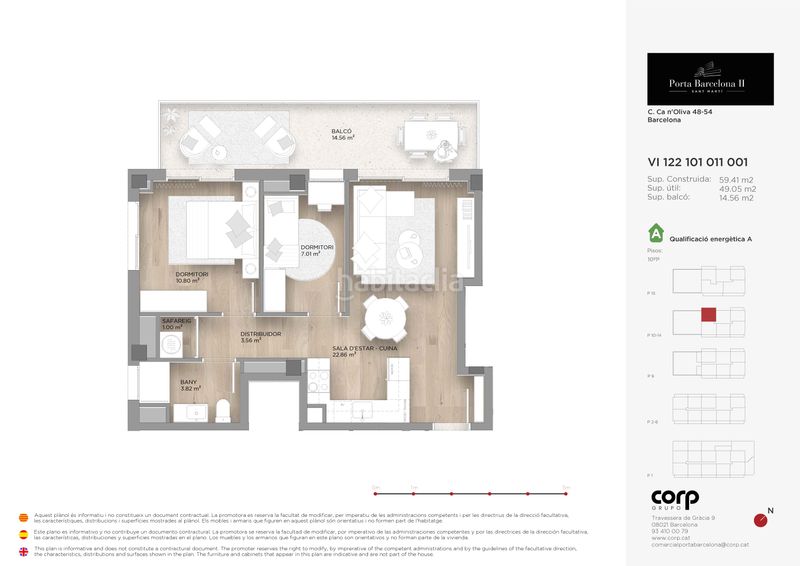 Foto c0d6ec39-1520-4fba-a6f3-d81e2051c47d. Piso 59m<sup>2</sup> en La Verneda - La Pau Barcelona