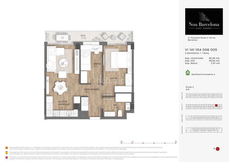 Foto 92823fd5-c000-4bd4-ba1c-d072053533c3. Pis 68m<sup>2</sup> a Sant Andreu de Palomar Barcelona
