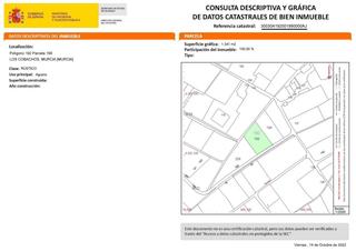 Finca rústica en Garres y Lages. Parcela en los garres