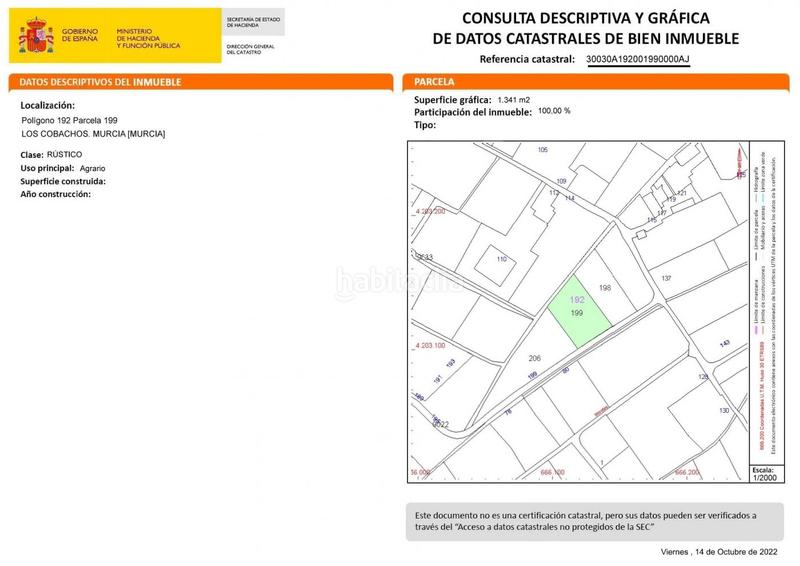 Foto f55b3cb5-1344-4e93-bd6a-33e626be5266. Finca rústica parcela en los garres en Garres y Lages Murcia