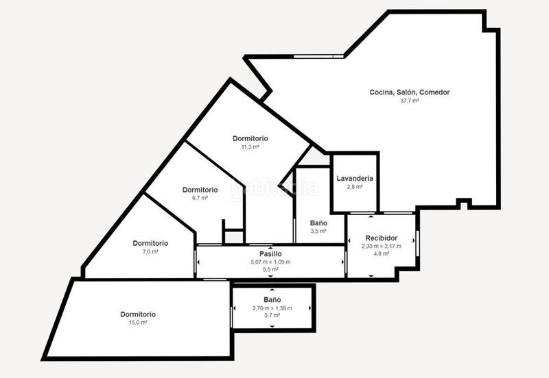 Foto 6a489fc4-0d95-4315-b103-d2f136f114bd. Piso promoció dobra nova a la plaça del rei en Centre Igualada