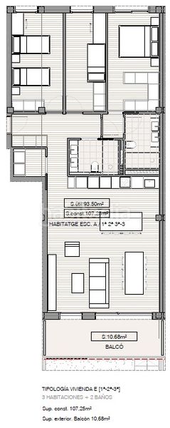 Foto cc3623ca-b540-4598-b112-505cc800b738. Etagenwohnung 107m<sup>2</sup> in carrer llorac 70 in Santa Coloma de Queralt