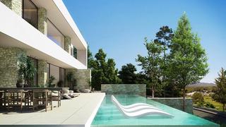 Xalet a Roca Llisa. Complejo urbanístico de lujo en ibiza.
