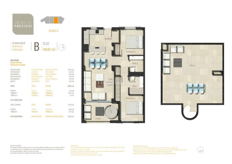Foto dd4039ca-e4c8-4fb5-ad2c-2e81ba77ef41. Penthouse 148m<sup>2</sup> with parking pool in Portocolom Felanitx