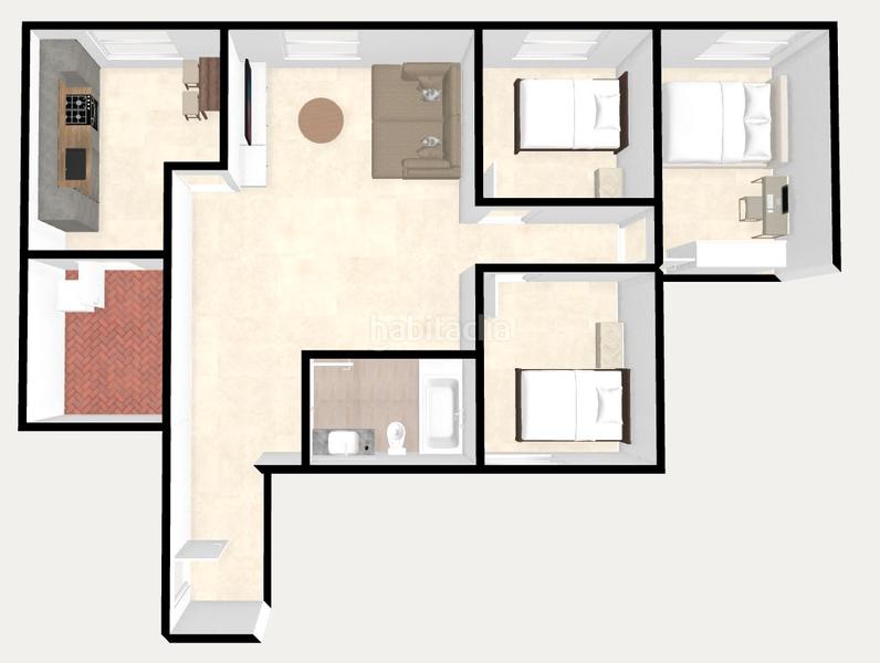 Foto ee7ef7d1-f575-441d-a3a8-4fa6fc186c2c. Piso  de 87 m2, 3 dormitorios, centro del barrio en Barcelona