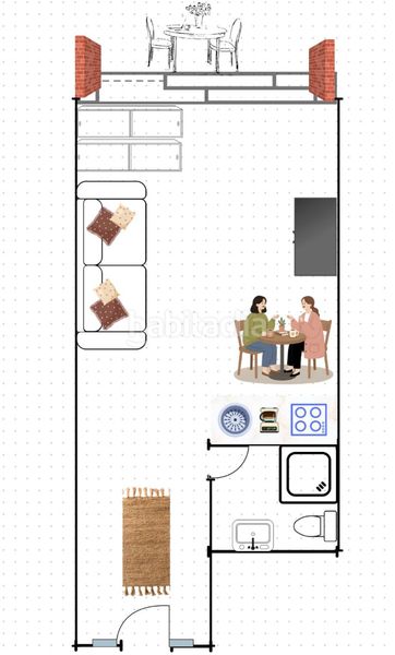 Foto 126cb1d8-78b8-44bf-967c-a503b64eb6cc. Studiowohnung in carrer poblat tipic-edifici nausica 6 in Empuriabrava