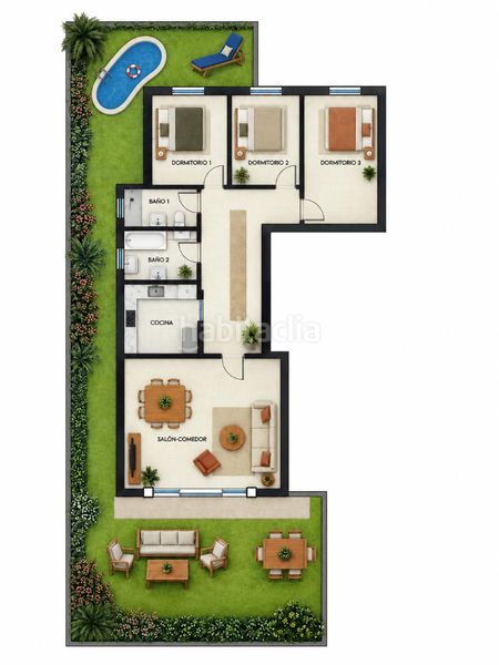 Foto 9b461aad-e4a4-4af9-81f9-133349b4d477. Flat with heating in Eixample Residencial Escala (L´)