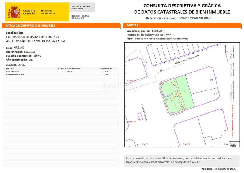 Foto f0f737cb-6bc3-4b3a-ae38-5b0372dd3801. Local comercial a Tavernes de la Valldigna